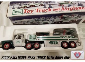 {2 Of 20} HESS TRUCK ~ New In Box ~ 2002 Hess Truck With Airplane