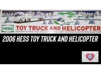 {20 Of 20} HESS TRUCK ~ New In Box ~ 2006 Hess Truck And Helicopter