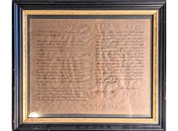 Vintage Gettysburg Address As Delivered By Abraham Lincoln - Water Damaged