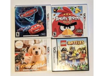 3 Nintendo 3DS Games And 1 DS Game - In Original Boxes Used But Working