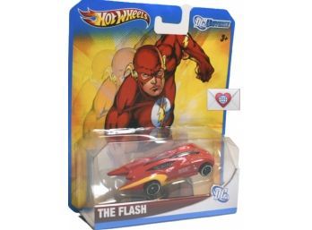 2011 Hot Wheels DC Universe Small Red And Gold The Flash Car New Old Stock {I-4}