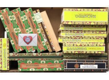 Big Lot ~ Wooden Certified Imported Delicious Smelling Cigar Box Boxes