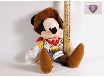 Brand New Mickey Mouse Cowboy Disney Plush Toy