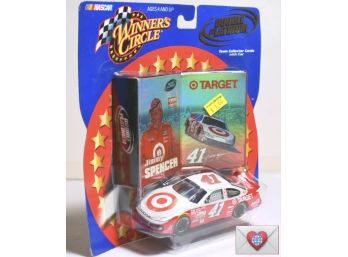 New In Box ~ 2002 NASCAR Winners Circle 1:43 Scale #41 Target Jimmy Spencer Dodge Car With 2 Cards {K5}