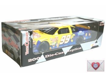 New In Box ~ 2003 NASCAR 1:24 Scale Car #99 Kraft Velveeta Team Caliper Pit Stop Jeff Burton {K20}