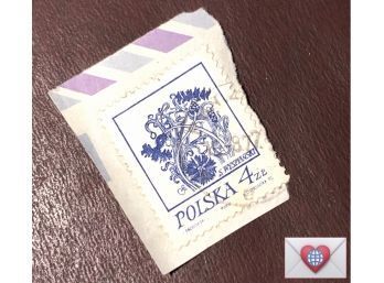 Calling Young Philatelists! Very Old Polska {Poland} 4Ze. Postage Stamp ~ S Wyspianski
