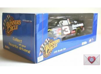 New In Box ~ 2002 NASCAR Winners Circle 1:18 Scale #3 Dale Earnhardt Goodwrench Good Year Black Car {J-12}