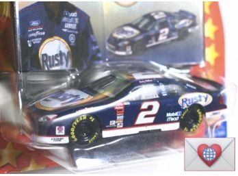 New In Box ~ 2001 NASCAR Winners Circle 1:43 Scale #2 Rusty Wallace Taurus Car With 2 Cards {J7}