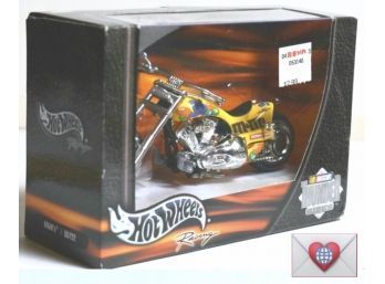 2001 Hot Wheels Racing 1:18 Scale Yellow #36 Skittles Thunder Rides Motorcycle New Old Stock {J-8}