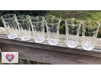 Set Of 6 Heavy Drinking Tumbler Glasses