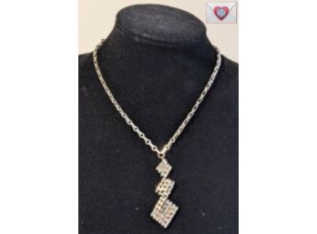 Unique And Intricate Sterling Silver Chain Necklace  18'