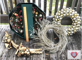 Lovely Selection Of Christmas Wreathes And Decor