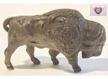 Very Proud Celluloid Blow Mold Buffalo Crossing The Plains Of Montana! 4'