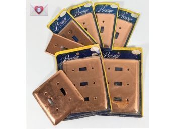 Nice Lot Of Vintage Copper Switch Covers From Prestige
