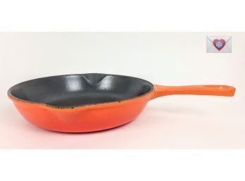 Flame Orange Le Creuset Enamel Coated Cast Iron Pan ~ Made In France