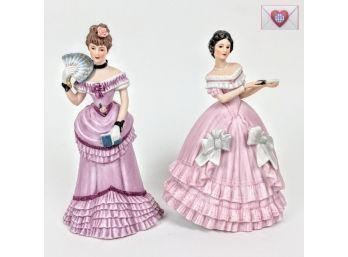 Caroline And Christine ~ Lenox Fine Porcelain From The Great Fashions Of History Collection ~ MINT!