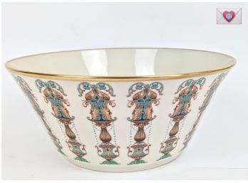 Exotic Gorgeous And Rare Gilded Colored Lennox Fine Porcelain Larger Decorative Bowl