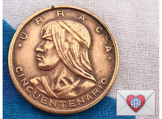 Coin Collectors ~ 1953 Republic De Panama Un Centesimo ~ Frick Estate Provenance {World Coin N}