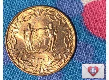 Coin Collectors ~ Suriname 1 Cent Juliana ~ Frick Estate Provenance {World Coin X}