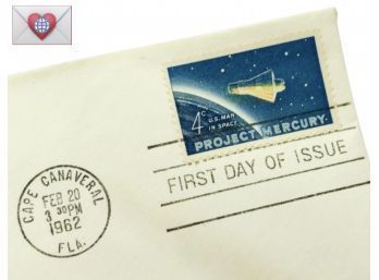 1962 Project Mercury 4 Cent First Day Of Issue ~ Cape Canaveral FL Stamp