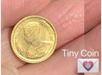 Coin Collectors ~ Tiny Thailand SatangBaht ~ Frick Estate Provenance {World Coin A-12}