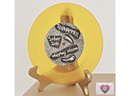 (!) Rare (!) Odd (!) Unusual (!)  Triphammer ~ Single Yellow Vinyl Record (45?)