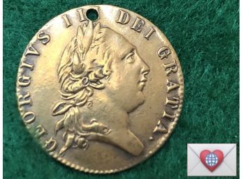 1797 High Karat Gold 1 'Spade' Guinea George III ~ Frick Estate Provenance {World Coin H-19}