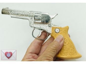 Working Spring Triggered 1960s Vintage K Kilgore Toy Cowboy Cap Gun Pistol Hong Kong
