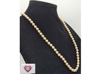 Opera Length Vintage Costume Pearls Necklace