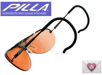 AUTHENTIC PILLA Italian Shooting Glasses! Technically The Finest Eyewear In The World ~ READ!