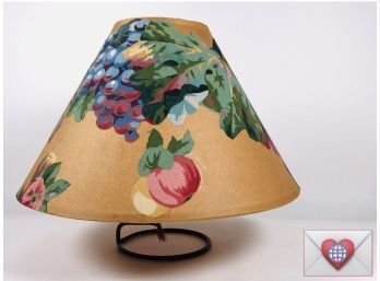 Charming Vintage Designer Hand Collaged Fabric Lampshade