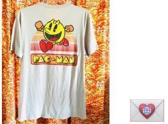 Vintage PAC-MAN T-Shirt ~ Printed 2 Sides ~ Size Large