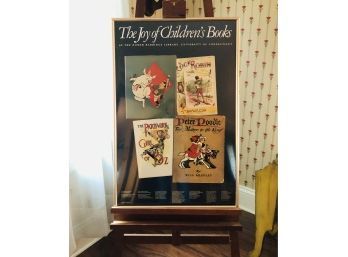 Large Framed Signed Childrens Books Poster ~ U. Conn Babbidge Library Poster