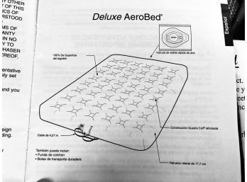 Deluxe Aero Bed In Bag {new Or As New}