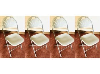Set Of 4 Office Star Folding Chairs ~ As New