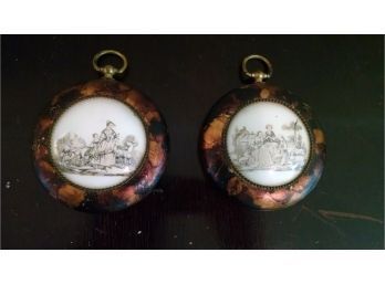 Pair Of Antique Wall Medallions