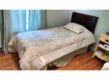 Pair Of Twin Trundle Beds With Wood Headboards