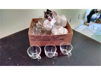 Box Of Glass Punch Bowl Cups (24pcs)