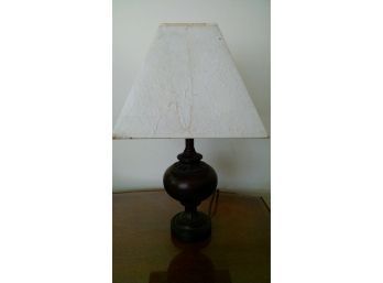 Table Lamp W/distressed Shade - 17'H