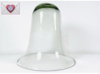 Large Antique Garden Bell Cloche English Hand Blown Glass Bell Plant Cover NICE! Late 1800 With Provanance
