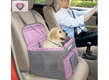 Brand New Dog Car Seat Booster Seat With Seat Belt ~ Henkelion Up To 30 Lbs.