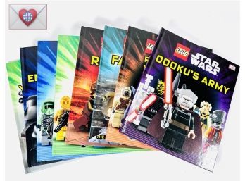 Set Of 8 LEGO STAR WARS BOOKS ~ NEW