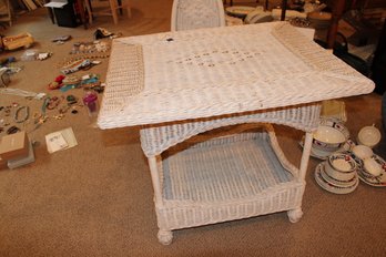 Wicker Table And Chair