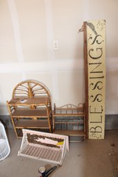 Blessings Sign And Shelves