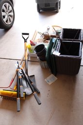 Gardening Lot With Yard Tools
