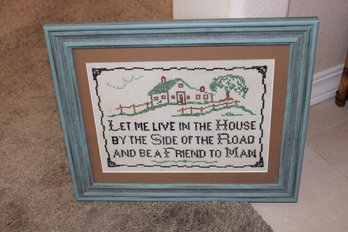 Cross Stitch With Sam Walter Foss Quote