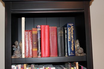 Vintage Book Lot With Monkey Bookends