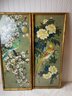 Vintage Chinese Watercolor Painting Flowers And Birds