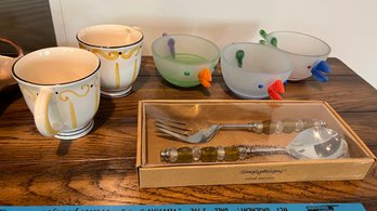 Cups, Serving Set, Chicken Bowls