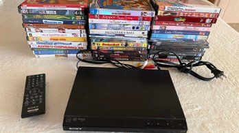 Sony Blu-ray Player And DVD Collection